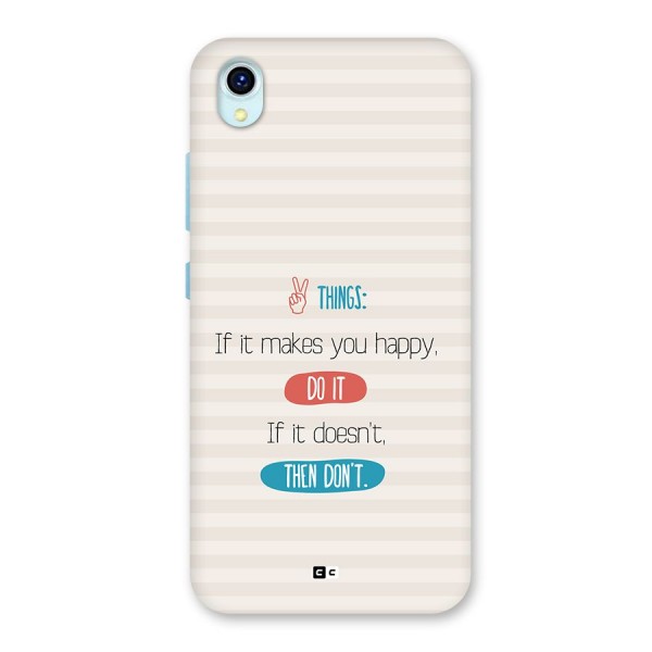 Think Then Back Case for Vivo Y1s