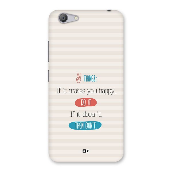 Think Then Back Case for Vivo Y53