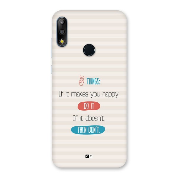 Think Then Back Case for Zenfone Max Pro M2