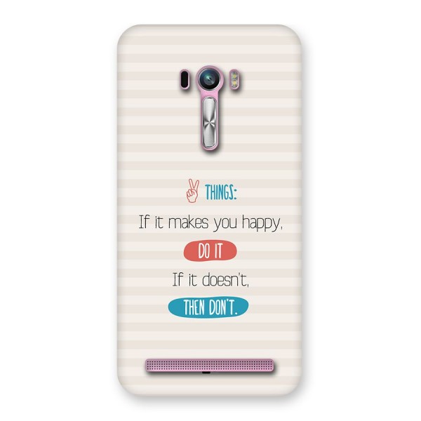 Think Then Back Case for Zenfone Selfie