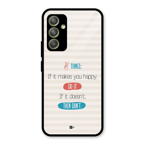 Think Then Glass Back Case for Galaxy A54