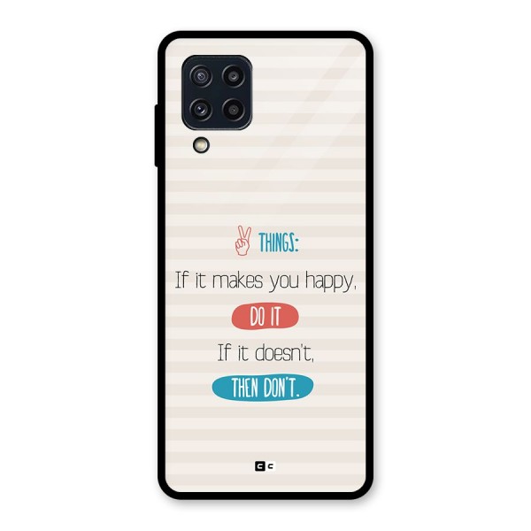 Think Then Glass Back Case for Galaxy M32