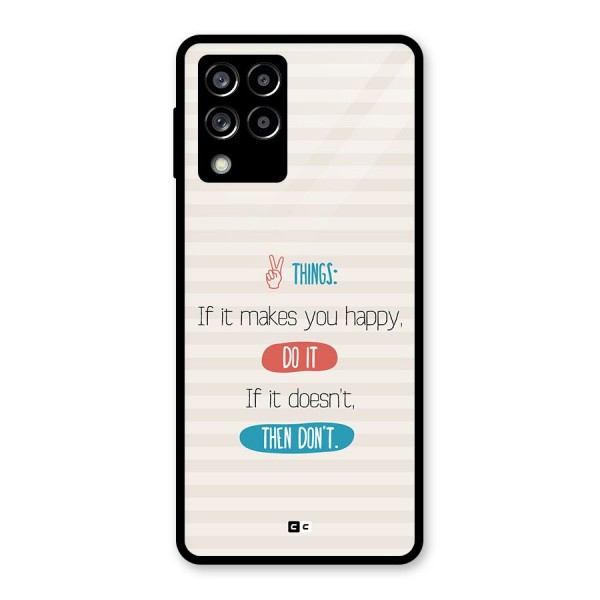 Think Then Glass Back Case for Galaxy M53 5G