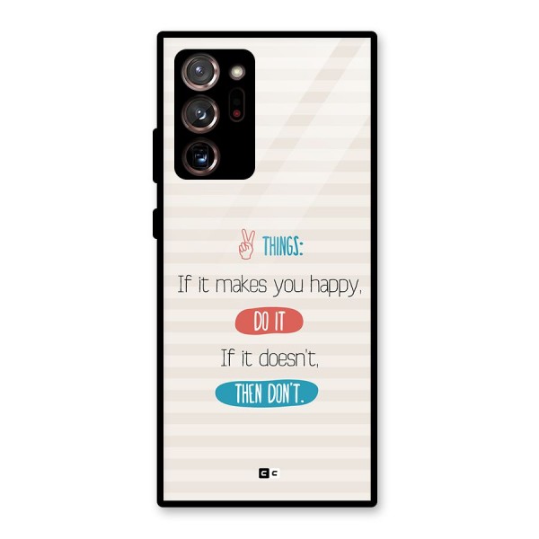 Think Then Glass Back Case for Galaxy Note 20 Ultra