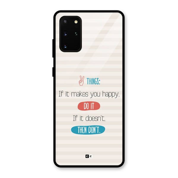 Think Then Glass Back Case for Galaxy S20 Plus