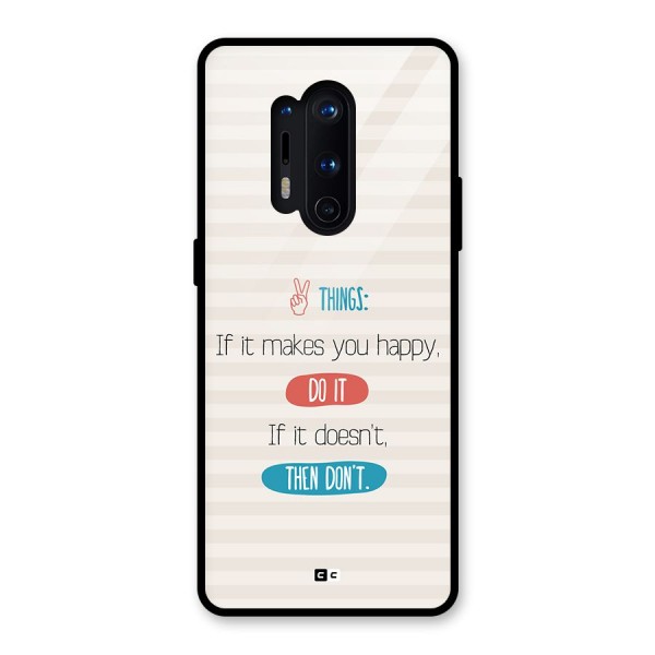 Think Then Glass Back Case for OnePlus 8 Pro