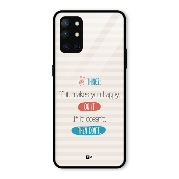 Think Then Glass Back Case for OnePlus 9R