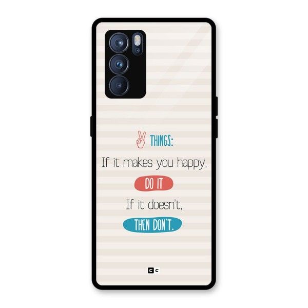 Think Then Glass Back Case for Oppo Reno6 Pro 5G
