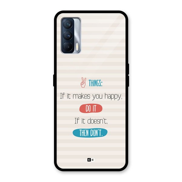 Think Then Glass Back Case for Realme X7