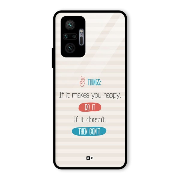 Think Then Glass Back Case for Redmi Note 10 Pro Max