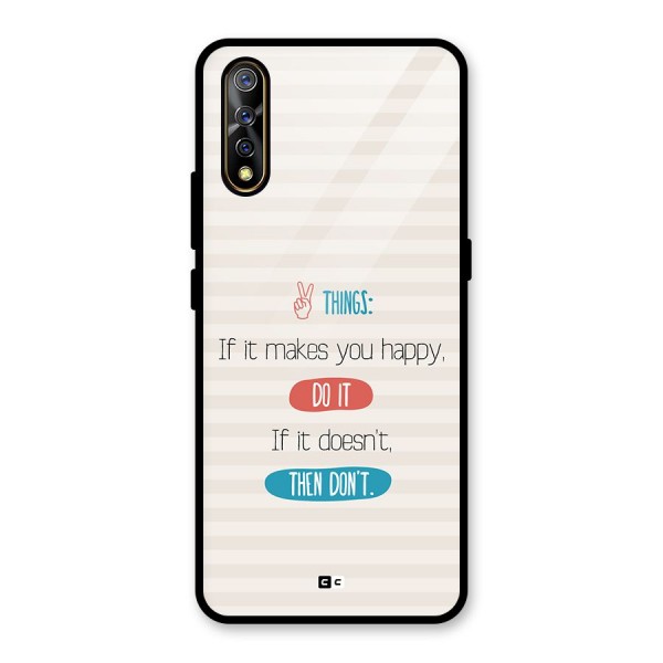 Think Then Glass Back Case for Vivo S1