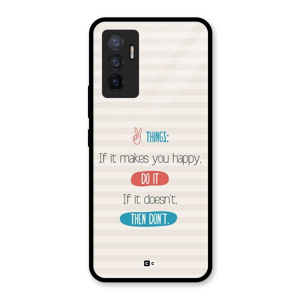 Think Then Glass Back Case for Vivo V23e