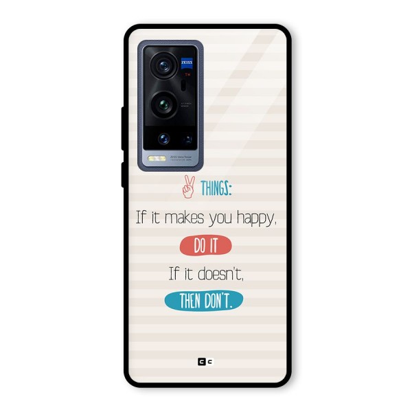 Think Then Glass Back Case for Vivo X60 Pro Plus