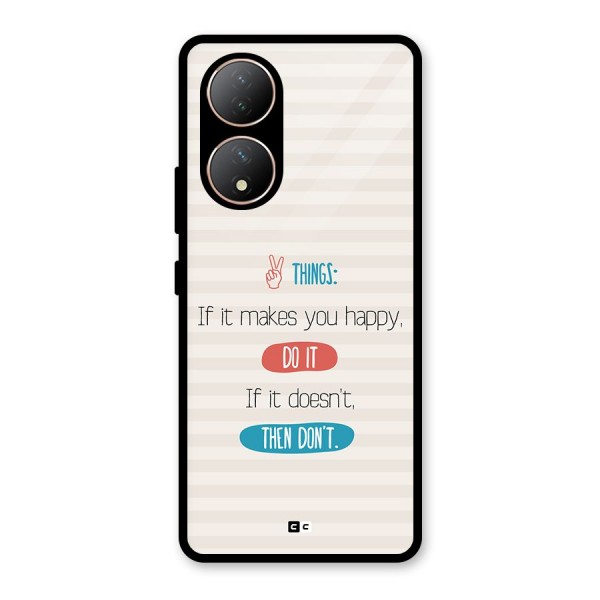 Think Then Glass Back Case for Vivo Y100A