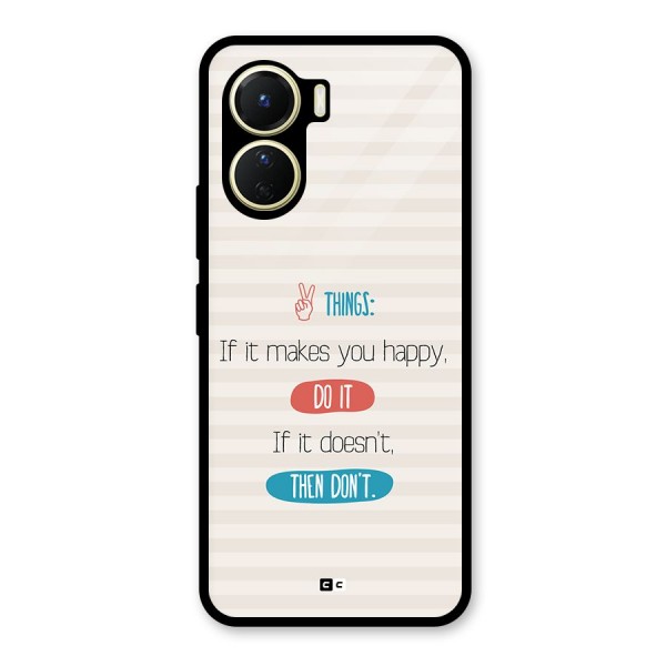 Think Then Glass Back Case for Vivo Y16