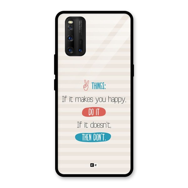 Think Then Glass Back Case for Vivo iQOO 3