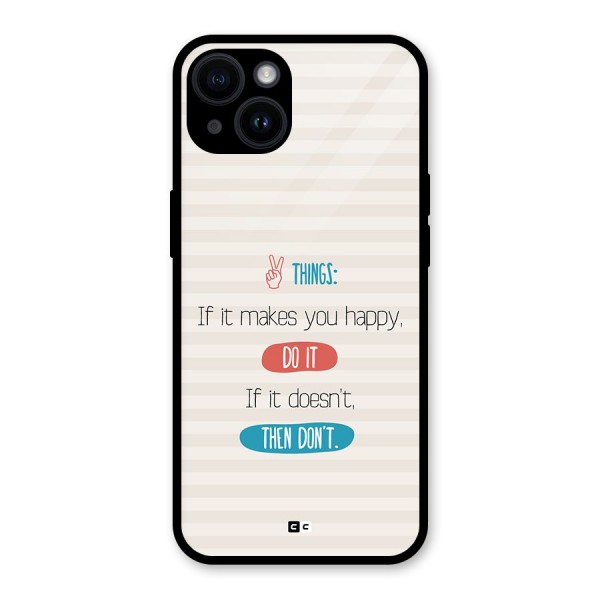 Think Then Glass Back Case for iPhone 14