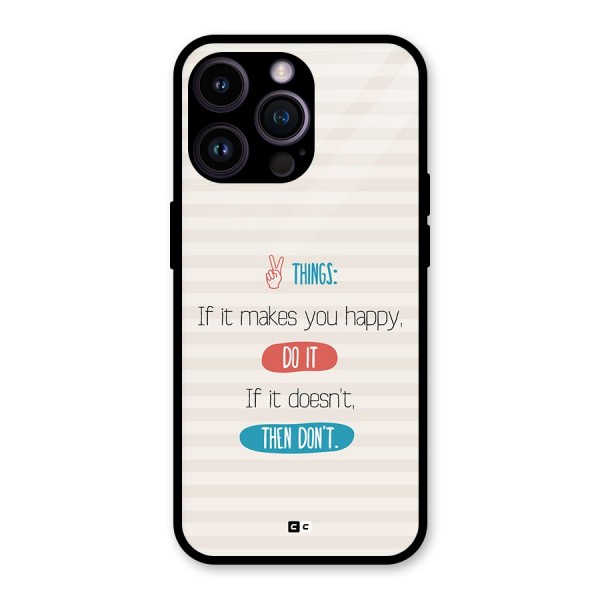 Think Then Glass Back Case for iPhone 14 Pro Max
