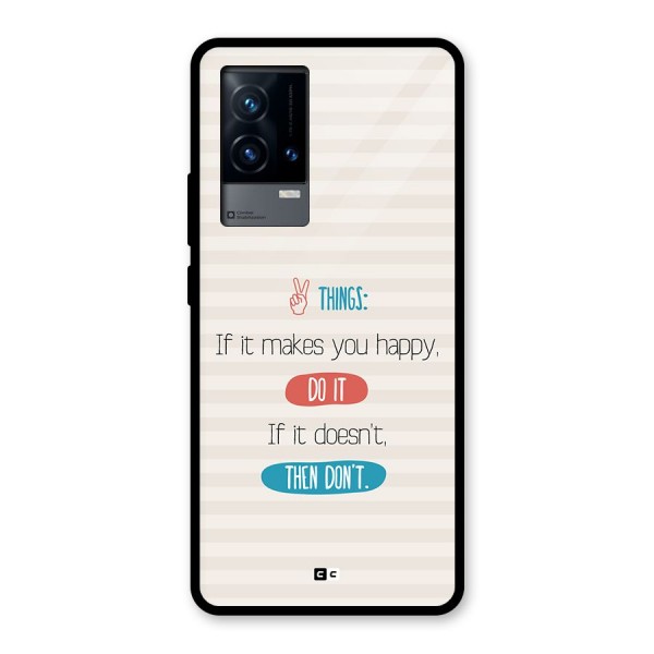 Think Then Glass Back Case for iQOO 9 5G
