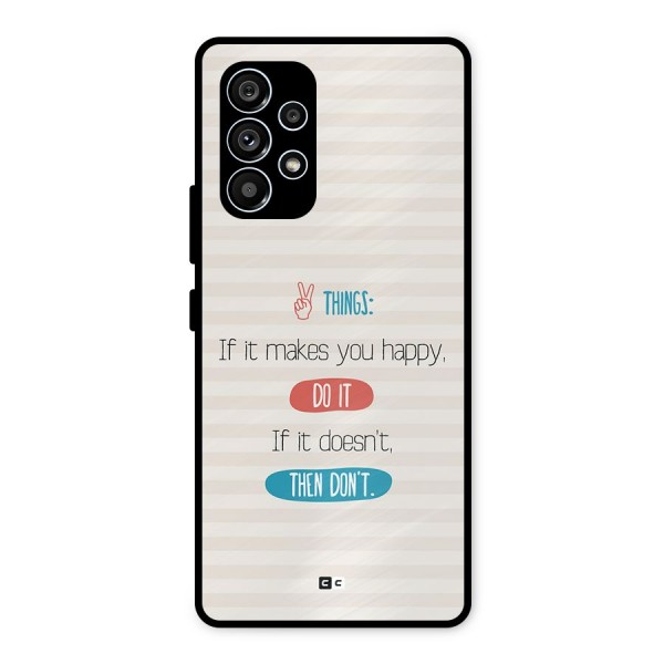 Think Then Metal Back Case for Galaxy A53 5G