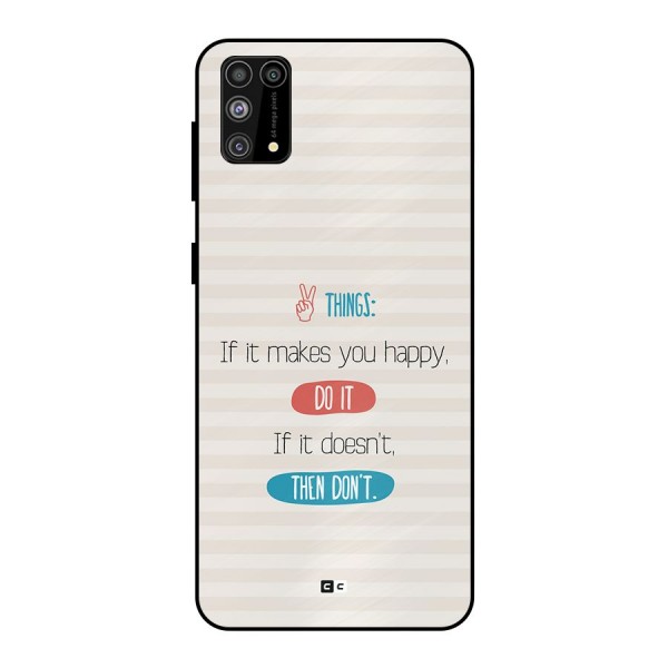 Think Then Metal Back Case for Galaxy F41