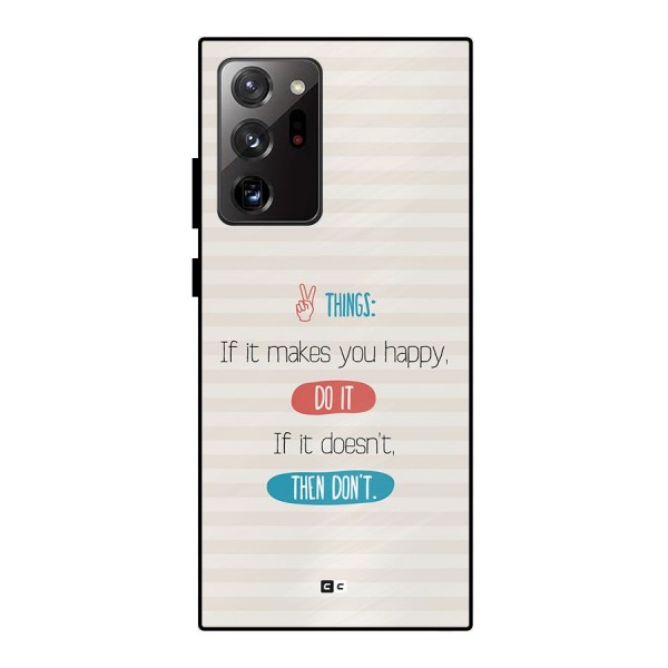 Think Then Metal Back Case for Galaxy Note 20 Ultra