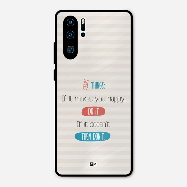 Think Then Metal Back Case for Huawei P30 Pro
