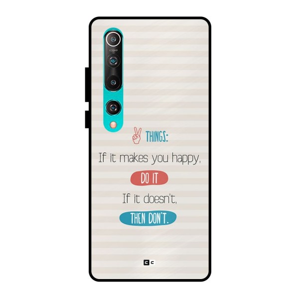 Think Then Metal Back Case for Mi 10