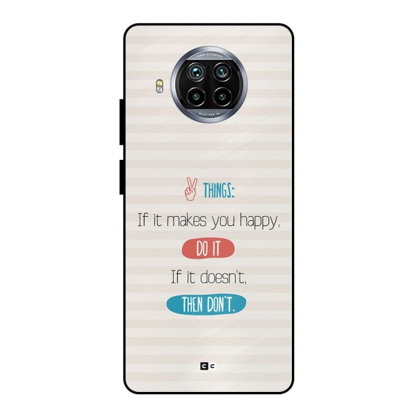 Think Then Metal Back Case for Mi 10i
