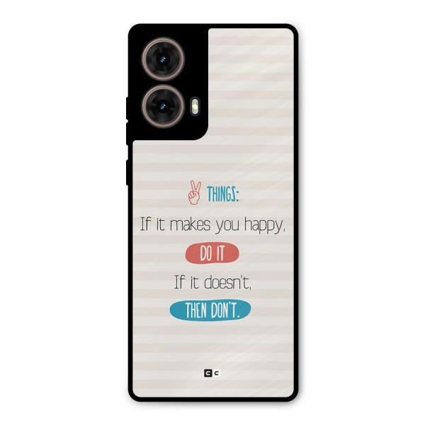 Think Then Metal Back Case for Moto G85