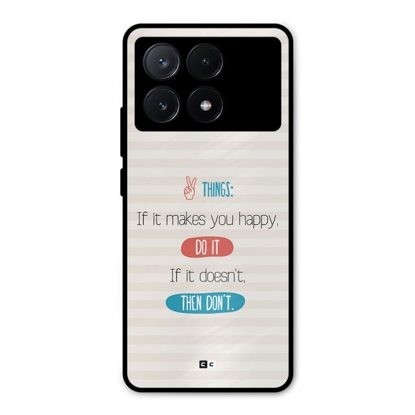 Think Then Metal Back Case for Poco X6 Pro