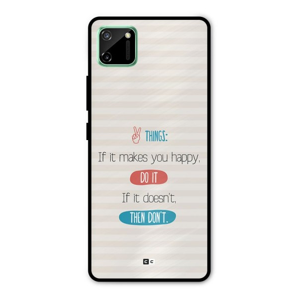Think Then Metal Back Case for Realme C11