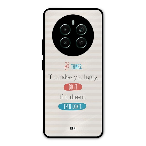 Think Then Metal Back Case for Realme Narzo 70 Pro