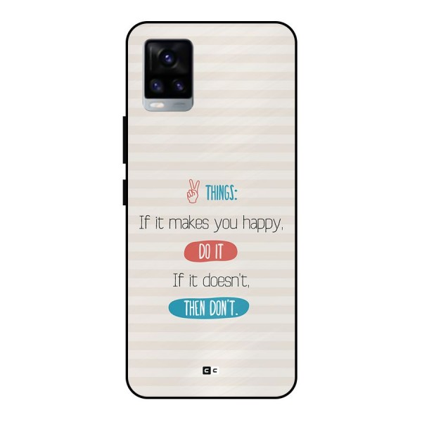Think Then Metal Back Case for Vivo V20