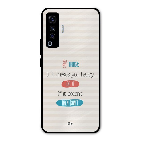Think Then Metal Back Case for Vivo X50
