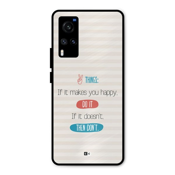 Think Then Metal Back Case for Vivo X60