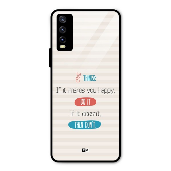 Think Then Metal Back Case for Vivo Y20i