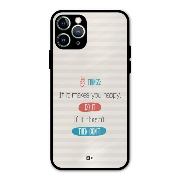 Think Then Metal Back Case for iPhone 11 Pro Max