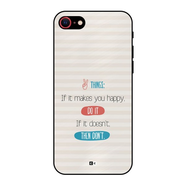 Think Then Metal Back Case for iPhone 7