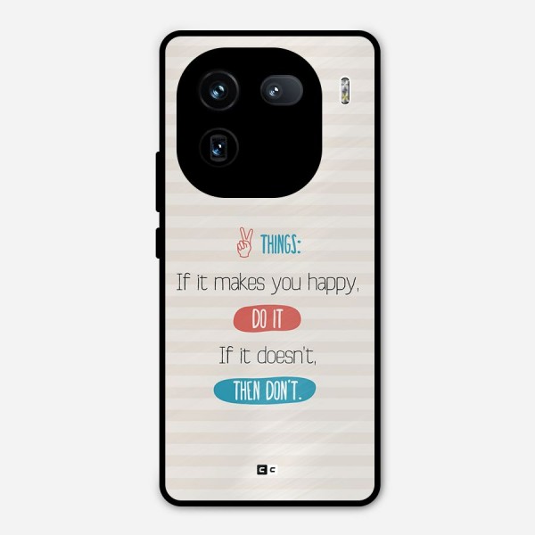 Think Then Metal Back Case for iQOO 12
