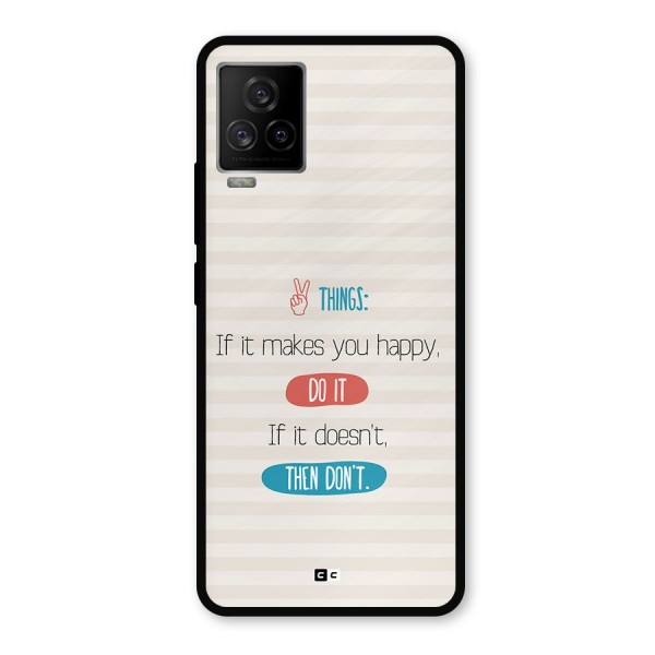 Think Then Metal Back Case for iQOO 7 Legend 5G