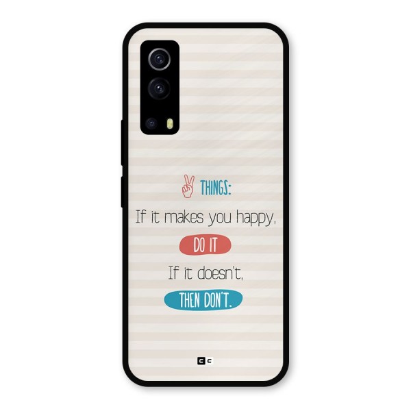 Think Then Metal Back Case for iQOO Z3