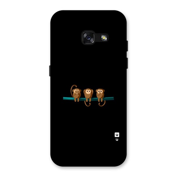 Three Cute Monkeys Back Case for Galaxy A3 (2017)