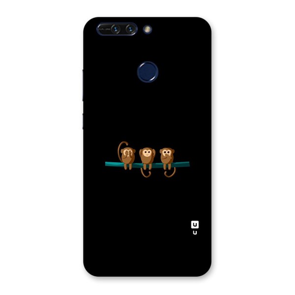 Three Cute Monkeys Back Case for Honor 8 Pro