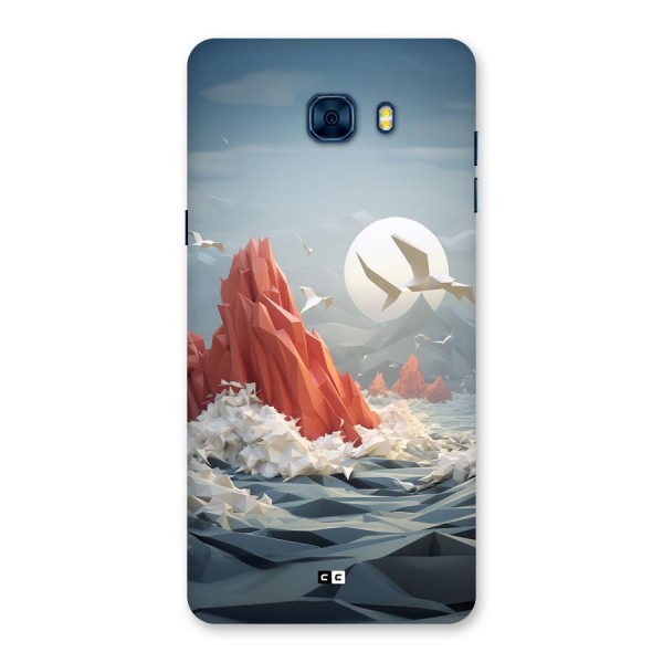 Three Dimension Sea Back Case for Galaxy C7 Pro