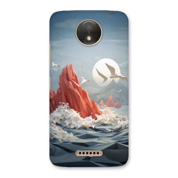 Three Dimension Sea Back Case for Moto C Plus
