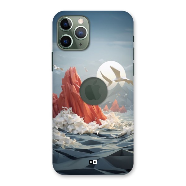 Three Dimension Sea Back Case for iPhone 11 Pro Logo Cut