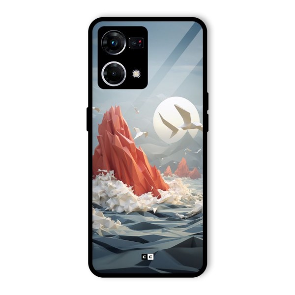 Three Dimension Sea Glass Back Case for Oppo F21s Pro 4G