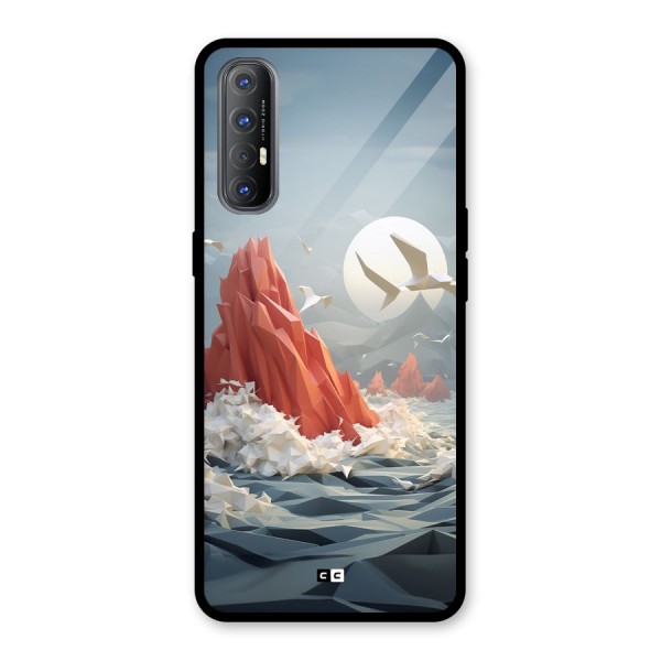 Three Dimension Sea Glass Back Case for Oppo Reno3 Pro