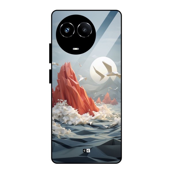 Three Dimension Sea Glass Back Case for Realme 11X